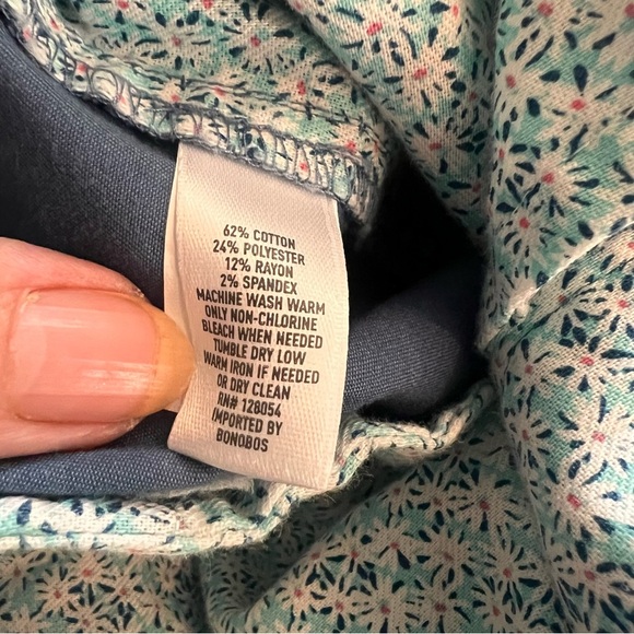 Bonobos Slim Chinos in Blue Men’s Size 35/30 - Picture 3 of 9